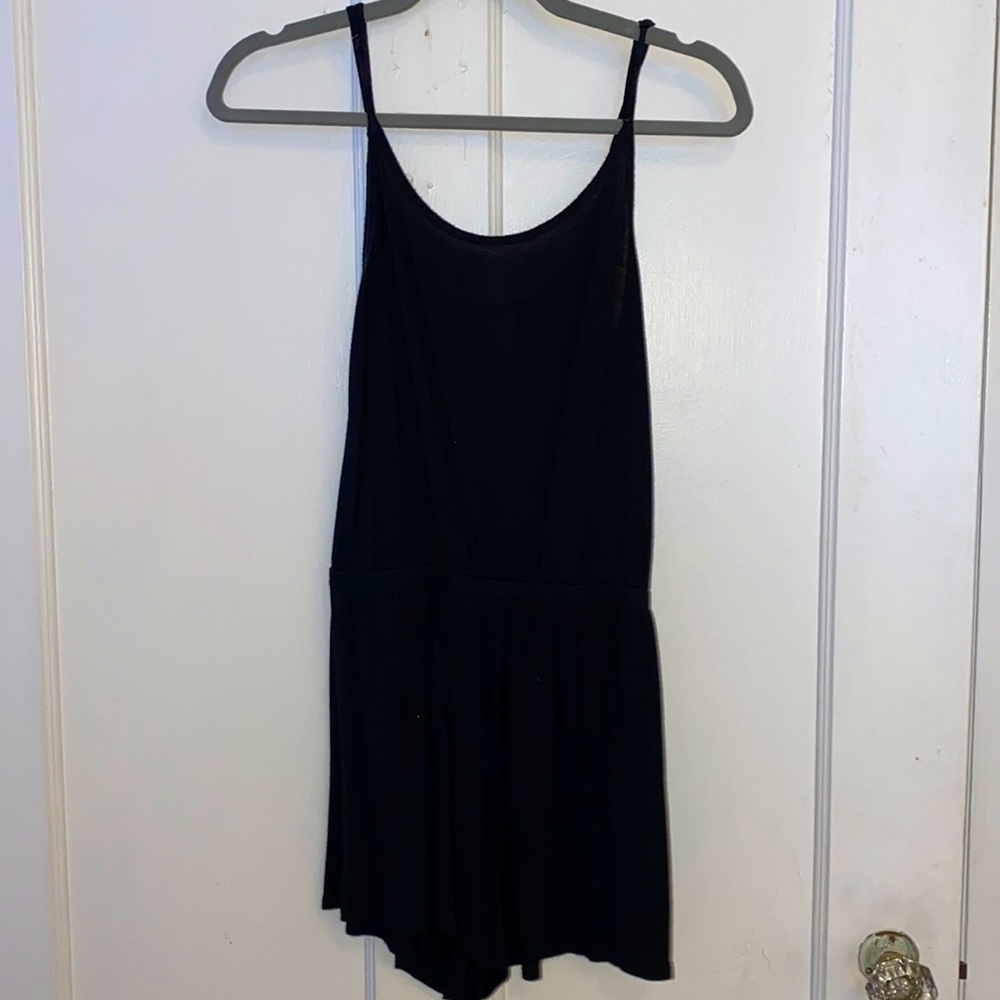 lightweight black romper